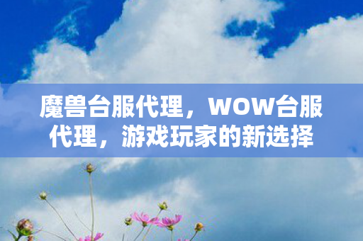 魔兽台服代理，WOW台服代理，游戏玩家的新选择