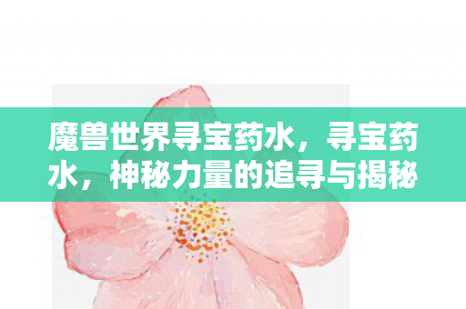 魔兽世界寻宝药水，寻宝药水，神秘力量的追寻与揭秘