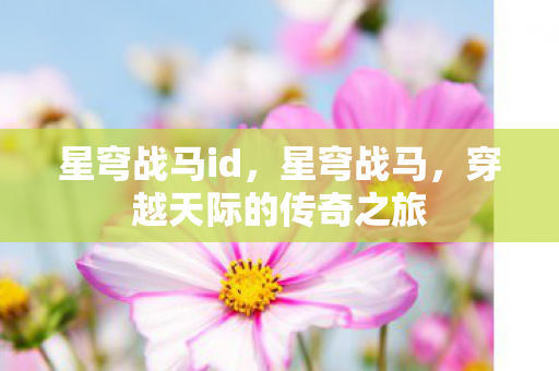 星穹战马id，星穹战马，穿越天际的传奇之旅