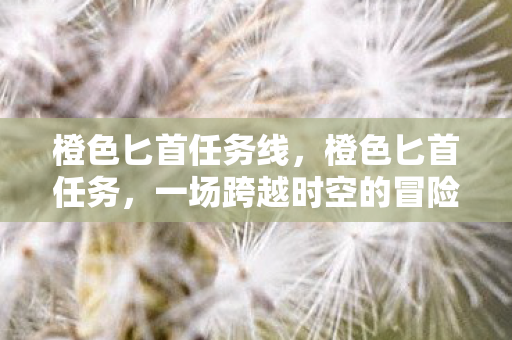 橙色匕首任务线，橙色匕首任务，一场跨越时空的冒险之旅