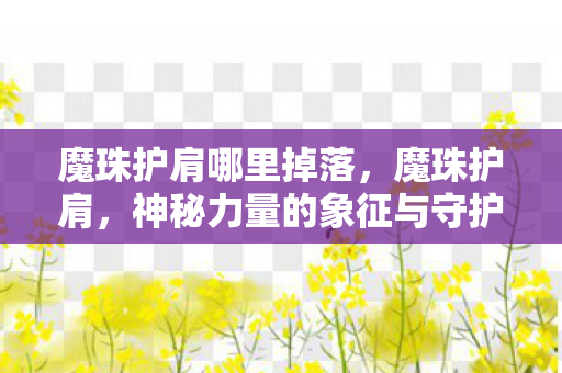 魔珠护肩哪里掉落，魔珠护肩，神秘力量的象征与守护者