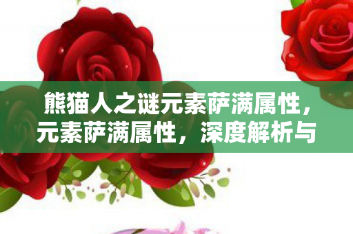 熊猫人之谜元素萨满属性,元素萨满属性,深度解析与策略应用 熊猫人之谜元素萨满属性,元素萨满属性,深度解析与策略应用