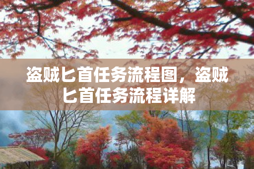 盗贼匕首任务流程图,盗贼匕首任务流程详解 盗贼匕首任务流程图,盗贼匕首任务流程详解