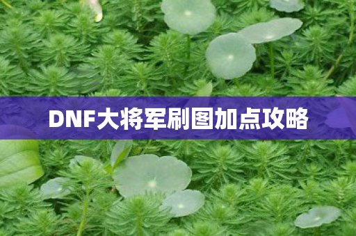 DNF大将军刷图加点攻略 DNF大将军刷图加点攻略