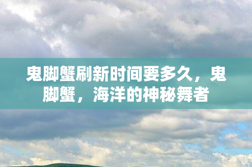 鬼脚蟹刷新时间要多久，鬼脚蟹，海洋的神秘舞者