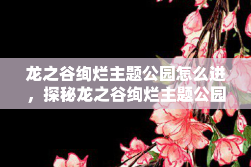 龙之谷绚烂主题公园怎么进，探秘龙之谷绚烂主题公园—一场视觉与乐趣的双重盛宴