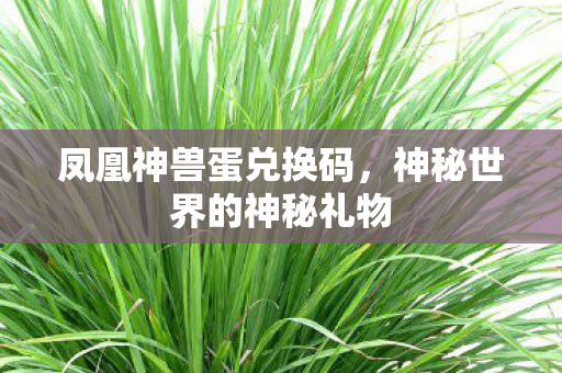 凤凰神兽蛋兑换码，神秘世界的神秘礼物