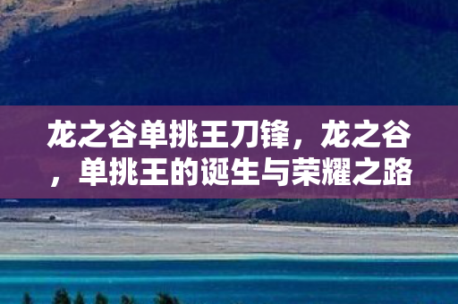 龙之谷单挑王刀锋，龙之谷，单挑王的诞生与荣耀之路