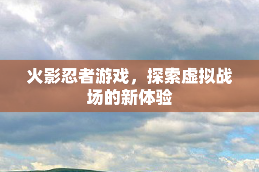 火影忍者游戏，探索虚拟战场的新体验