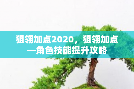 狙翎加点2020,狙翎加点—角色技能提升攻略 狙翎加点2020,狙翎加点—角色技能提升攻略