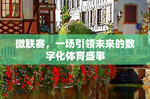 微联赛,一场引领未来的数字化体育盛事 微联赛,一场引领未来的数字化体育盛事