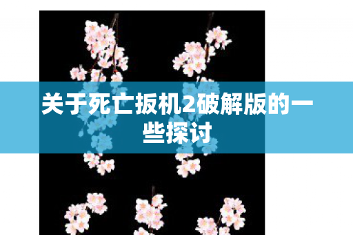 关于死亡扳机2破解版的一些探讨