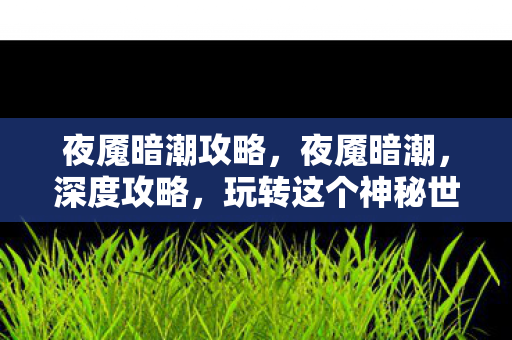 夜魇暗潮攻略，夜魇暗潮，深度攻略，玩转这个神秘世界！