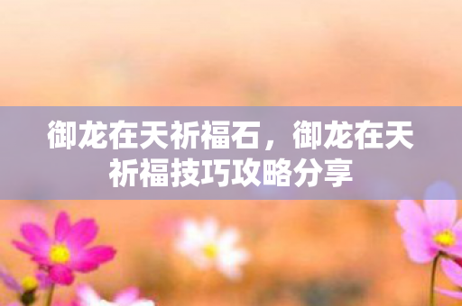 御龙在天祈福石，御龙在天祈福技巧攻略分享