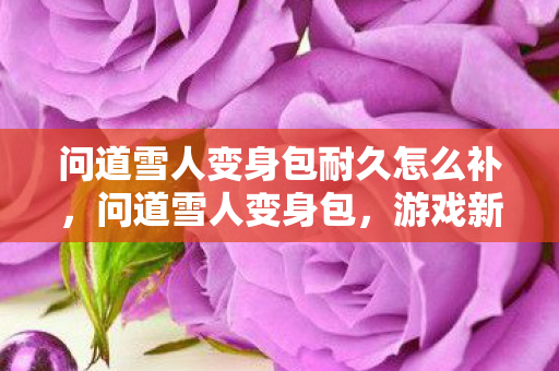 问道雪人变身包耐久怎么补，问道雪人变身包，游戏新奇迹的揭秘