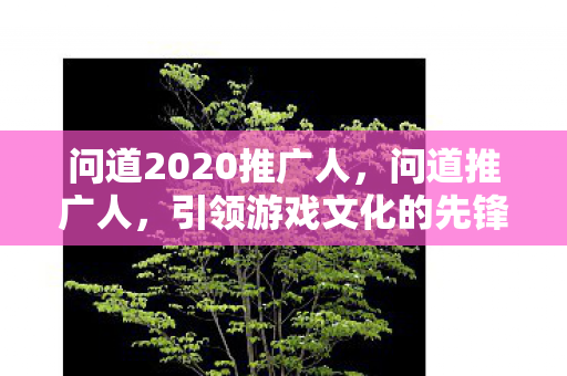 问道2020推广人,问道推广人,引领游戏文化的先锋力量 问道2020推广人,问道推广人,引领游戏文化的先锋力量