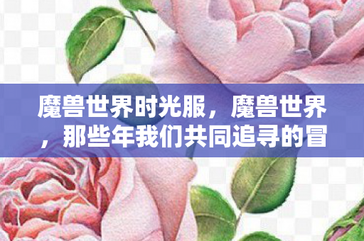 魔兽世界时光服，魔兽世界，那些年我们共同追寻的冒险与荣耀