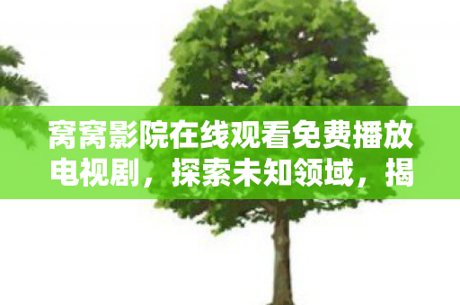 窝窝影院在线观看免费播放电视剧,探索未知领域,揭秘未来的科技趋势与挑战 窝窝影院在线观看免费播放电视剧,探索未知领域,揭秘未来的科技趋势与挑战