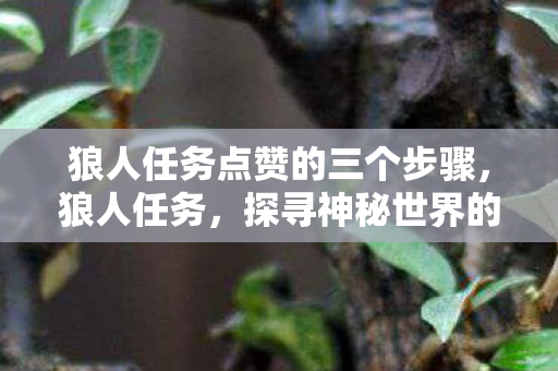 狼人任务点赞的三个步骤，狼人任务，探寻神秘世界的未知之旅