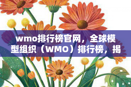 wmo排行榜官网,全球模型组织(WMO)排行榜,揭示世界气象领域的权威力量 wmo排行榜官网,全球模型组织(WMO)排行榜,揭示世界气象领域的权威力量