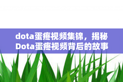 dota蛋疼视频集锦，揭秘Dota蛋疼视频背后的故事与魅力