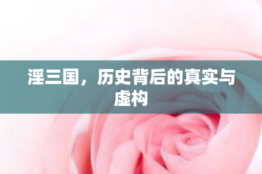 淫三国，历史背后的真实与虚构
