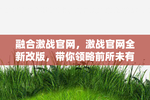 融合激战官网，激战官网全新改版，带你领略前所未有的游戏体验