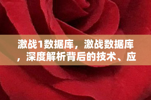 激战1数据库，激战数据库，深度解析背后的技术、应用与挑战