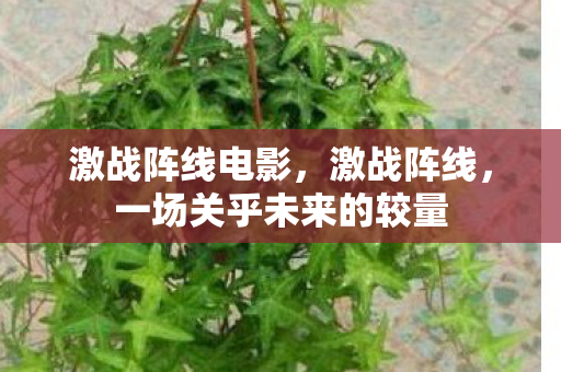 激战阵线电影，激战阵线，一场关乎未来的较量