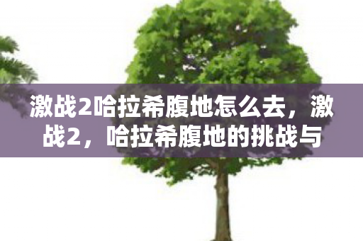 激战2哈拉希腹地怎么去，激战2，哈拉希腹地的挑战与冒险