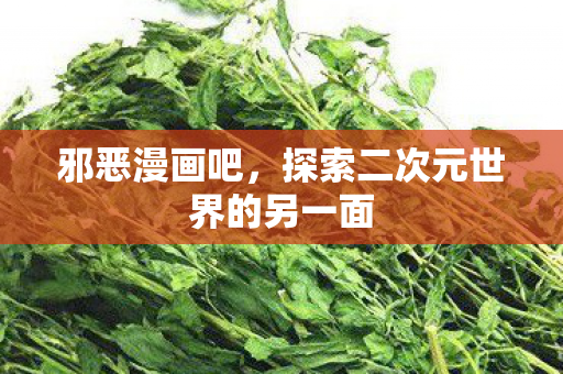 邪恶漫画吧，探索二次元世界的另一面
