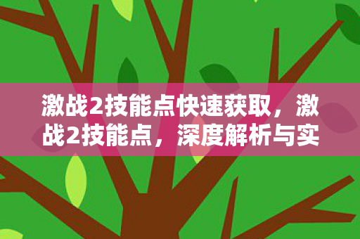 激战2技能点快速获取，激战2技能点，深度解析与实战应用策略