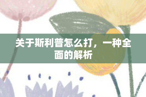 关于斯利普怎么打，一种全面的解析