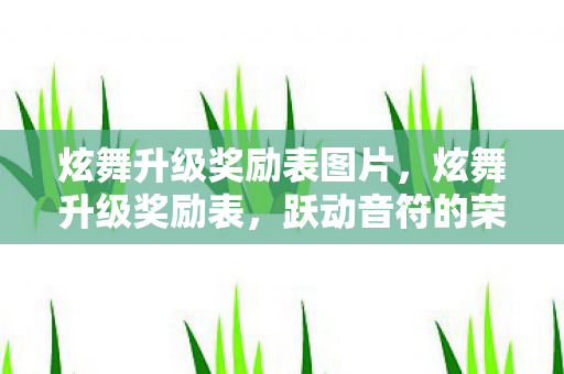 炫舞升级奖励表图片，炫舞升级奖励表，跃动音符的荣誉殿堂
