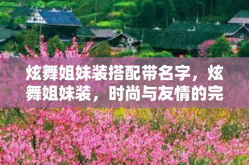 炫舞姐妹装搭配带名字，炫舞姐妹装，时尚与友情的完美融合