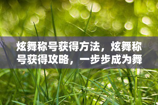 炫舞称号获得方法,炫舞称号获得攻略,一步步成为舞蹈大师 炫舞称号获得方法,炫舞称号获得攻略,一步步成为舞蹈大师