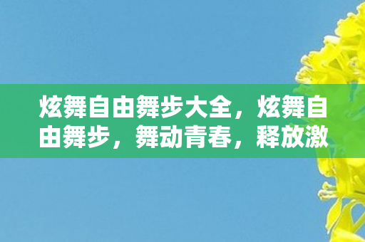 炫舞自由舞步大全，炫舞自由舞步，舞动青春，释放激情