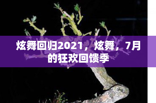炫舞回归2021，炫舞，7月的狂欢回馈季