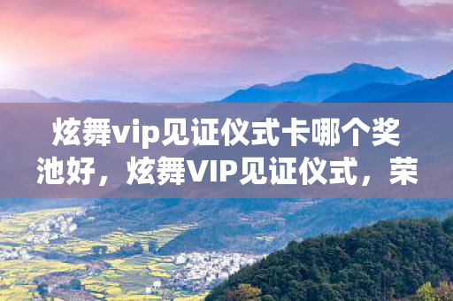 炫舞vip见证仪式卡哪个奖池好，炫舞VIP见证仪式，荣耀与激情的盛宴