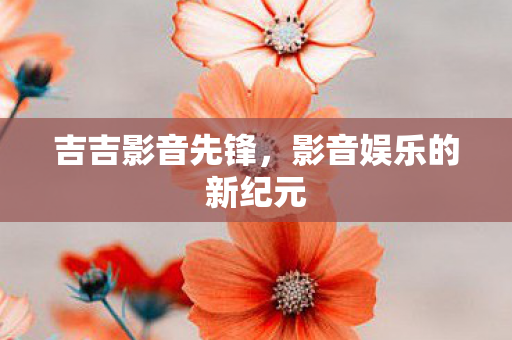 吉吉影音先锋，影音娱乐的新纪元