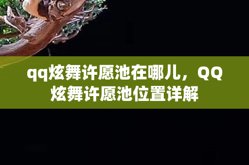qq炫舞许愿池在哪儿，QQ炫舞许愿池位置详解
