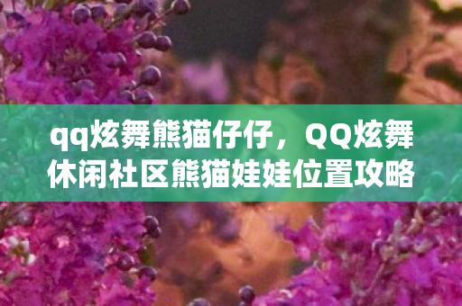 qq炫舞熊猫仔仔,QQ炫舞休闲社区熊猫娃娃位置攻略 qq炫舞熊猫仔仔,QQ炫舞休闲社区熊猫娃娃位置攻略