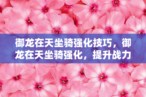 御龙在天坐骑强化技巧，御龙在天坐骑强化，提升战力，驰骋沙场