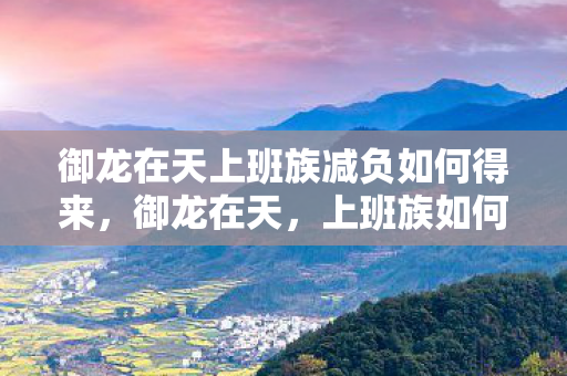 御龙在天上班族减负如何得来,御龙在天,上班族如何减负 御龙在天上班族减负如何得来,御龙在天,上班族如何减负