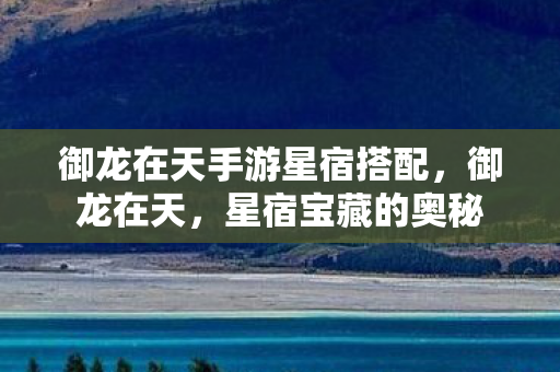 御龙在天手游星宿搭配，御龙在天，星宿宝藏的奥秘