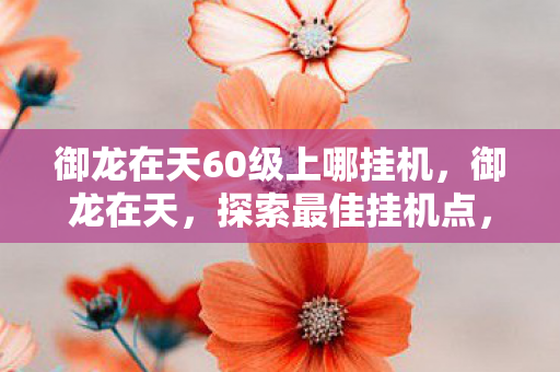 御龙在天60级上哪挂机,御龙在天,探索最佳挂机点,助力角色飞升至60级 御龙在天60级上哪挂机,御龙在天,探索最佳挂机点,助力角色飞升至60级