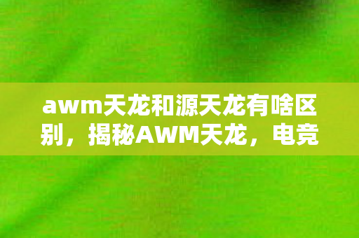 awm天龙和源天龙有啥区别，揭秘AWM天龙，电竞世界中的神秘武器