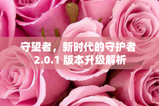 守望者，新时代的守护者 2.0.1 版本升级解析