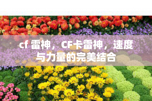 cf 雷神，CF卡雷神，速度与力量的完美结合