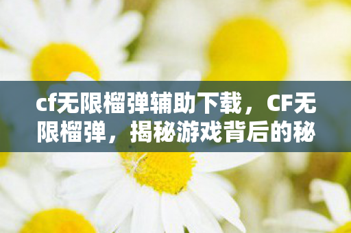 cf无限榴弹辅助下载,CF无限榴弹,揭秘游戏背后的秘密与挑战 cf无限榴弹辅助下载,CF无限榴弹,揭秘游戏背后的秘密与挑战